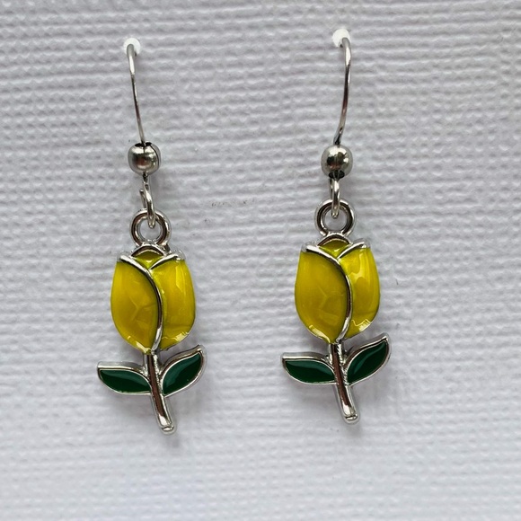 Assorted Springtime Tulip Earrings - Picture 1 of 6